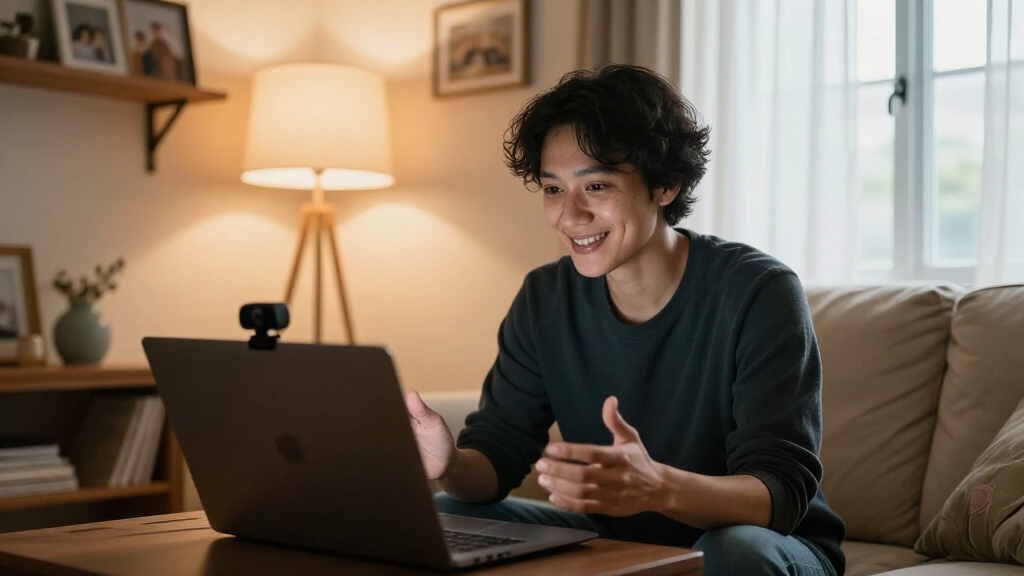 webcam for remote work in low light