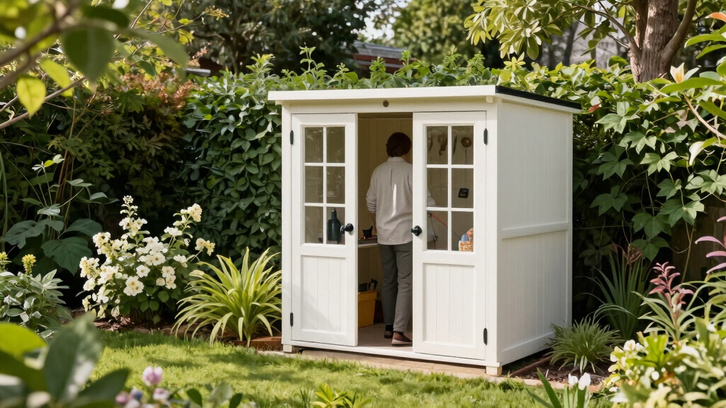 outdoor garden storage sheds