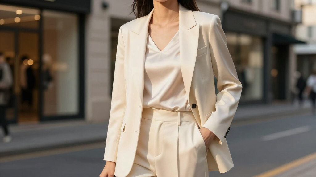 best women's cream suit sets