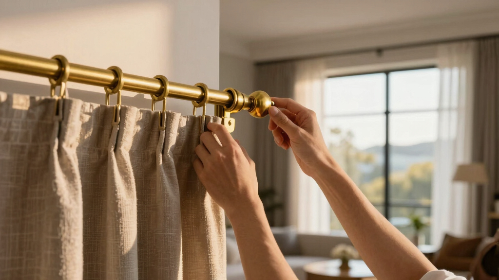 high end curtain rods heavy duty