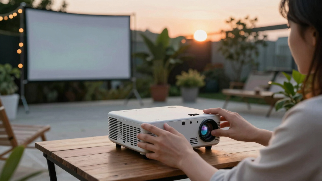 outdoor movie projectors