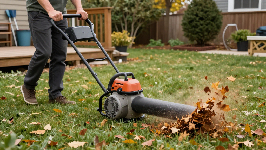 gas-powered leaf blowers