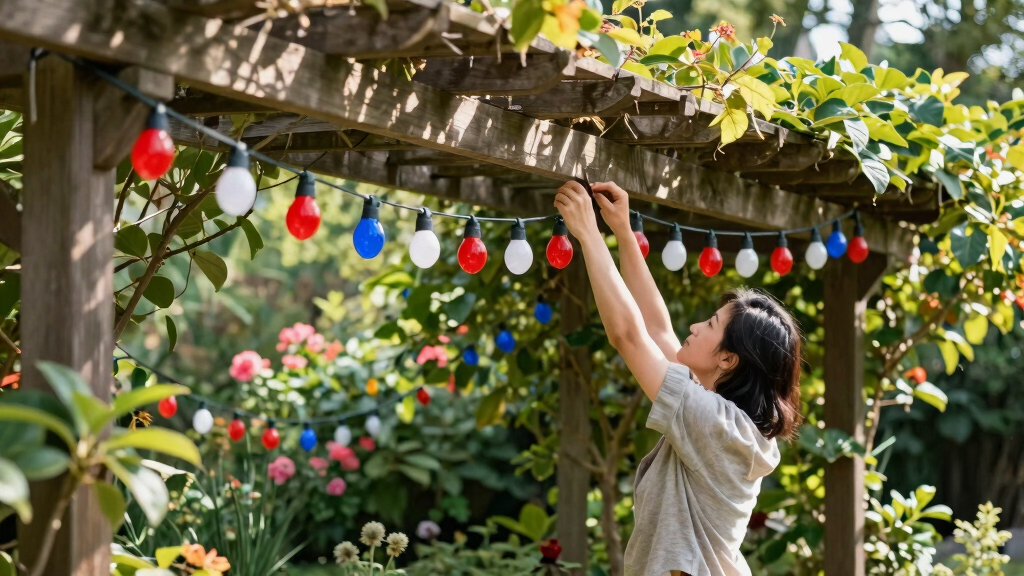 patriotic string lights