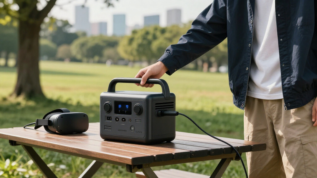 portable power station for a vr setup