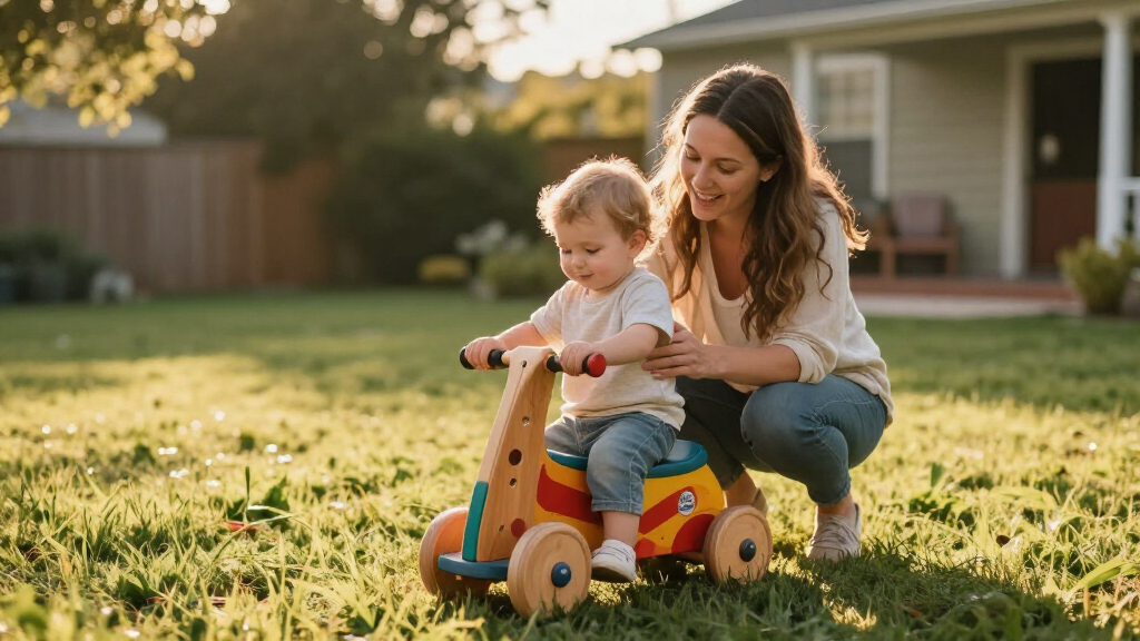 wooden ride on toys for toddlers