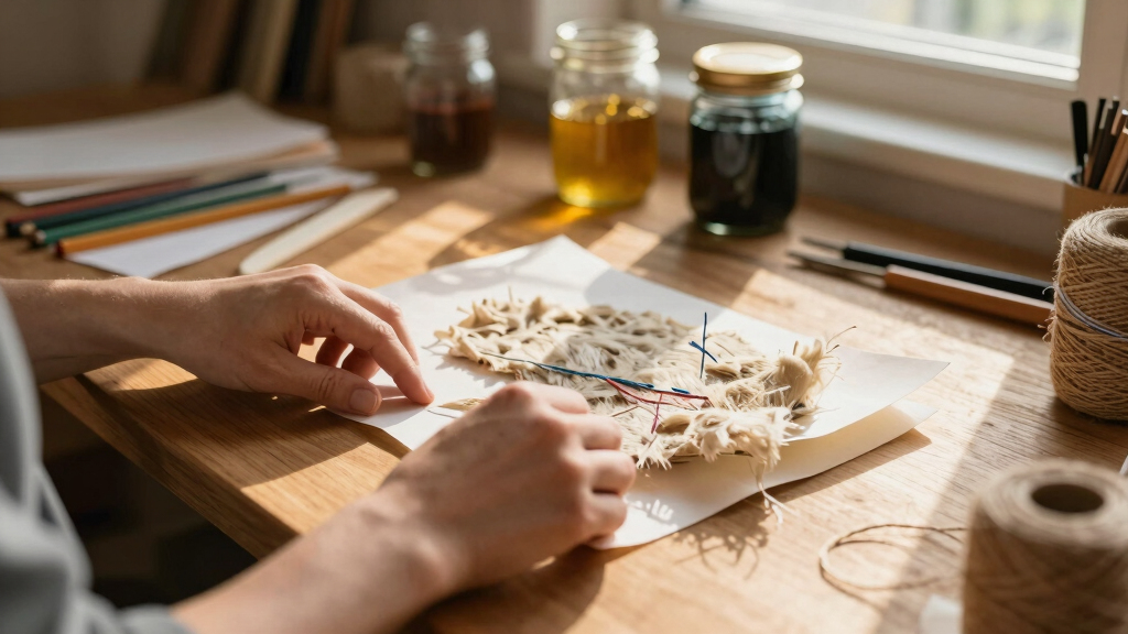 handmade paper crafting supplies
