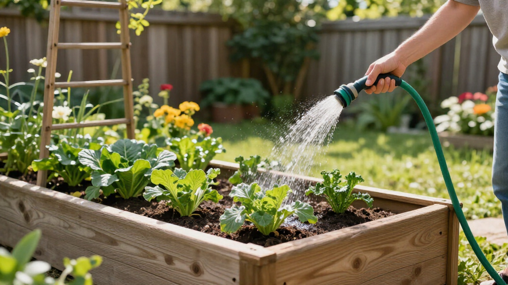 cedar raised garden bed kit with trellis
