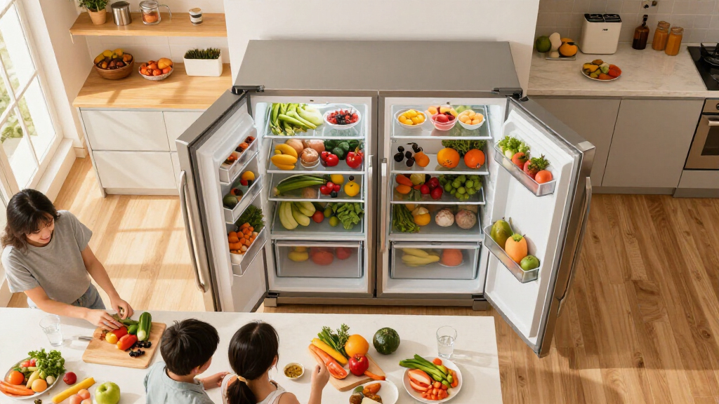 side by side refrigerators