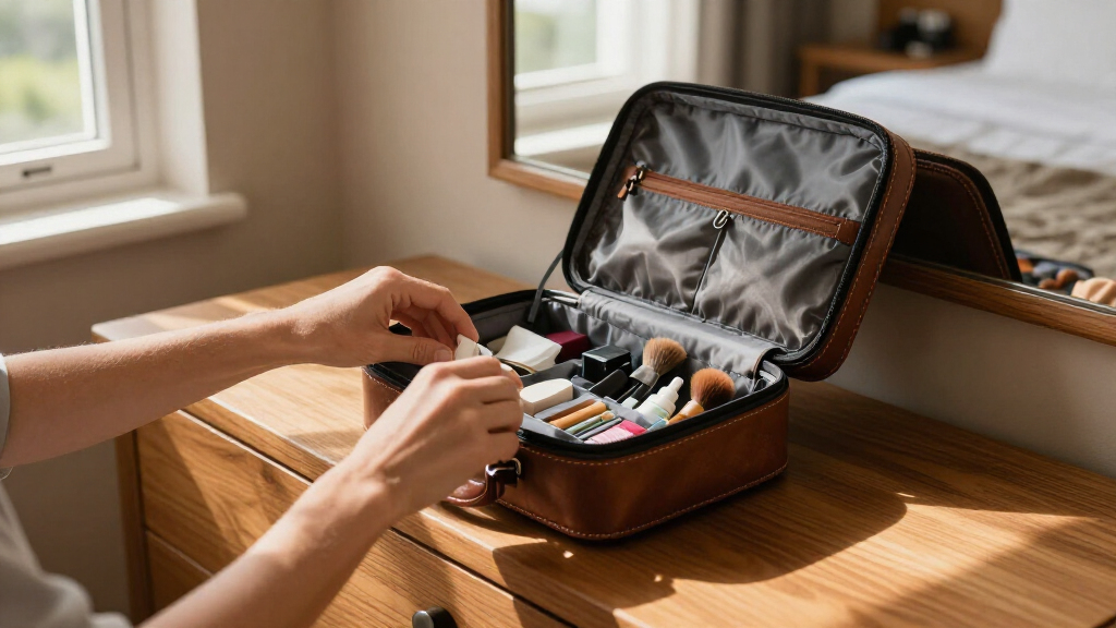 leather cosmetic cases for international trips