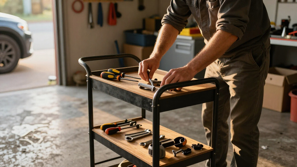 mobile workstation cart for garage