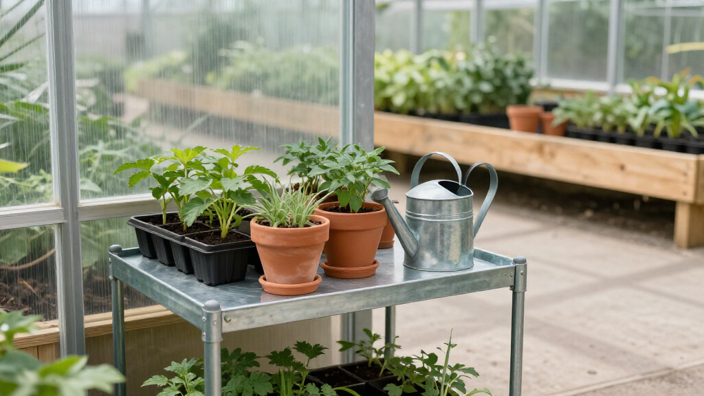 greenhouse shelving units