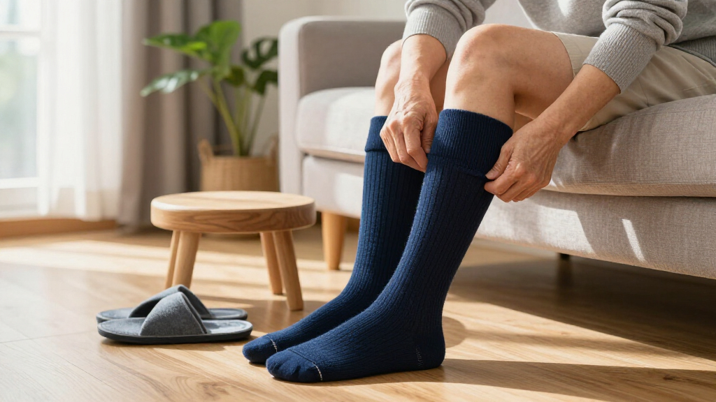 easy-on compression socks for seniors