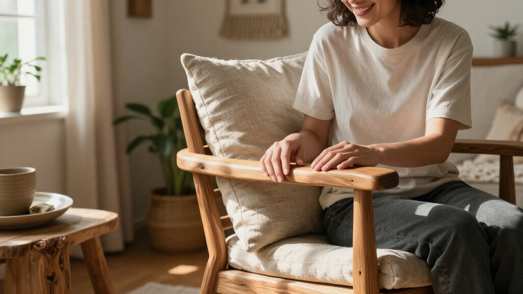 hand carved wooden chairs