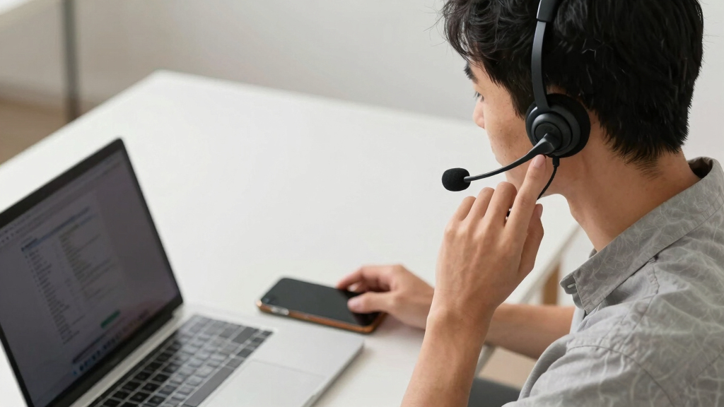 best business headset with boom mic for support teams