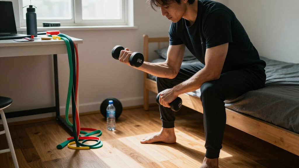 compact dumbbell sets for dorms