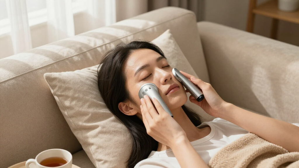 cold and hot facial device