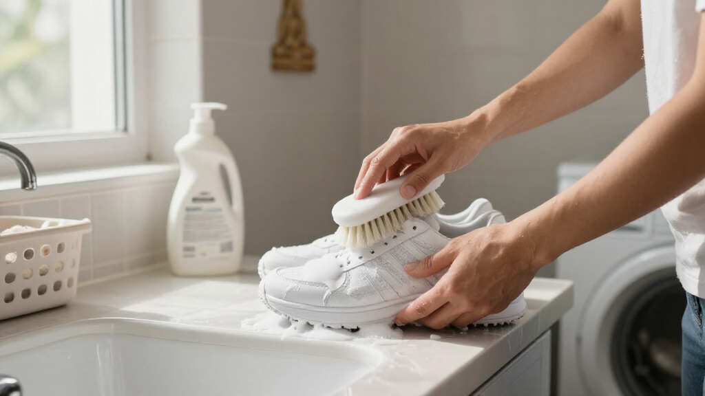 way to wash shoes
