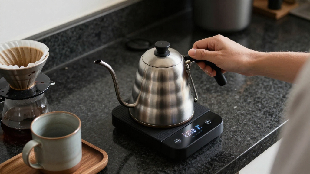 pourover kettles with variable temperature