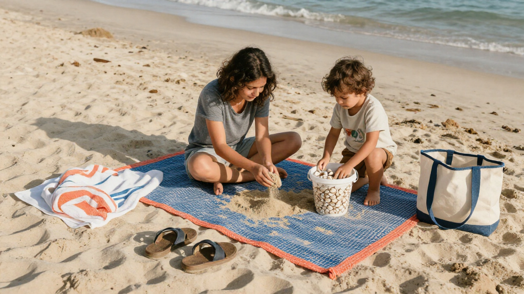 beach sandproof mat