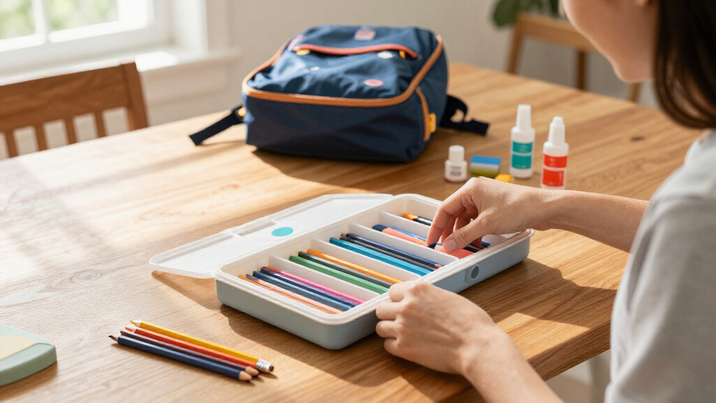 kids school supplies organizer