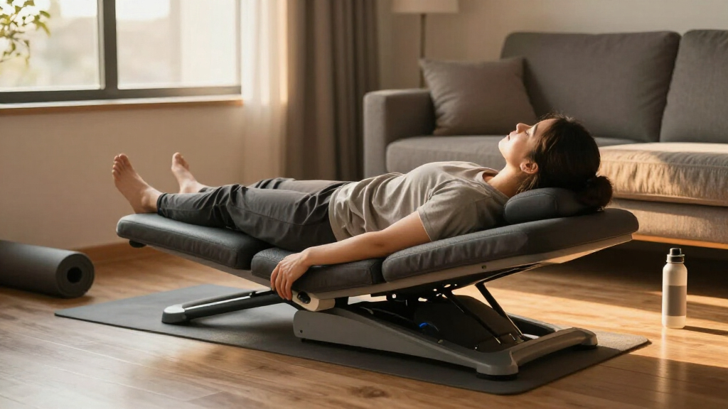 inversion tables with heat and lumbar support