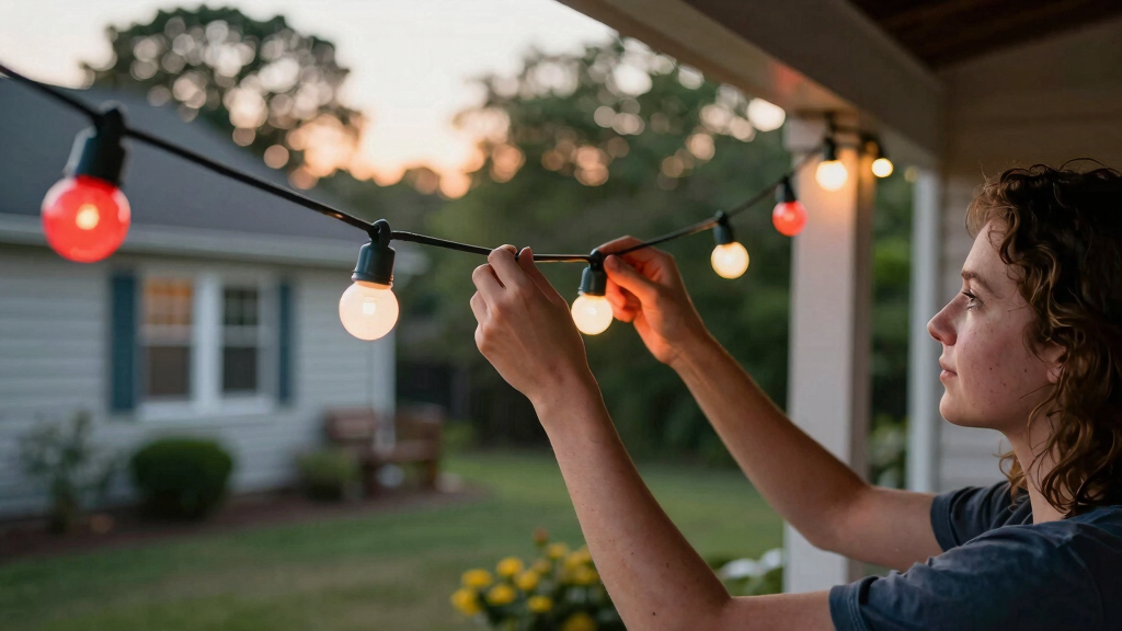 patriotic outdoor string lights