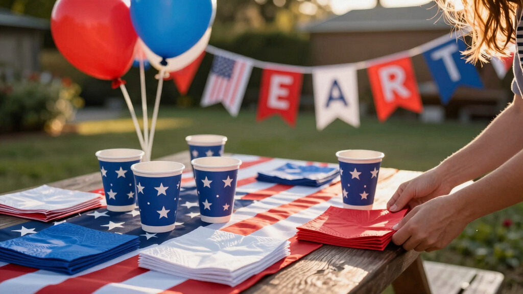 patriotic outdoor party supplies