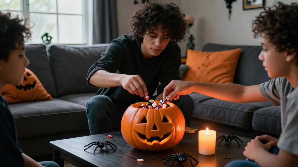 horror movie themed candy bowls