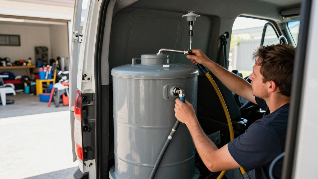 water tank for van builds