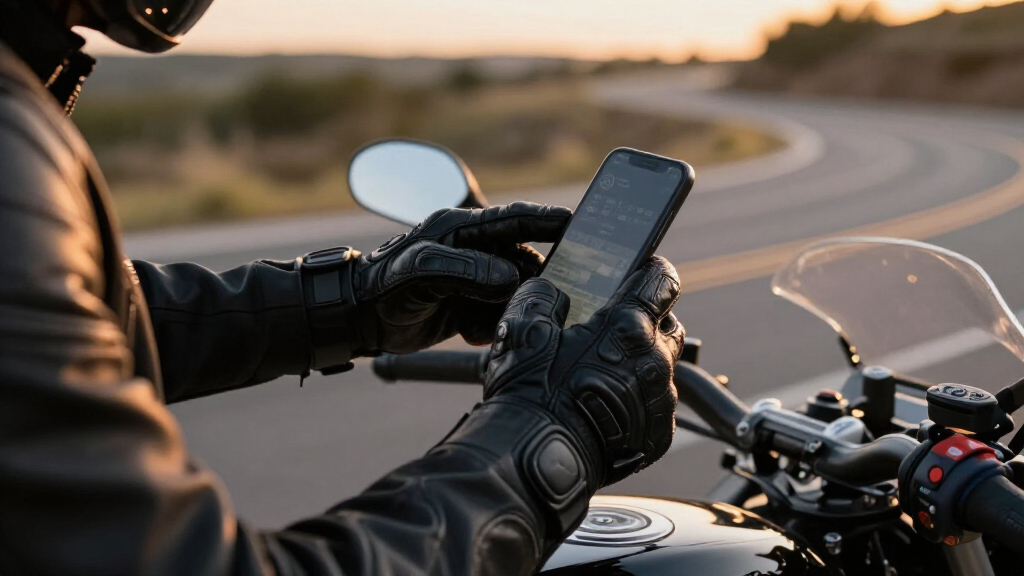 motorcycle riding gloves touch screen