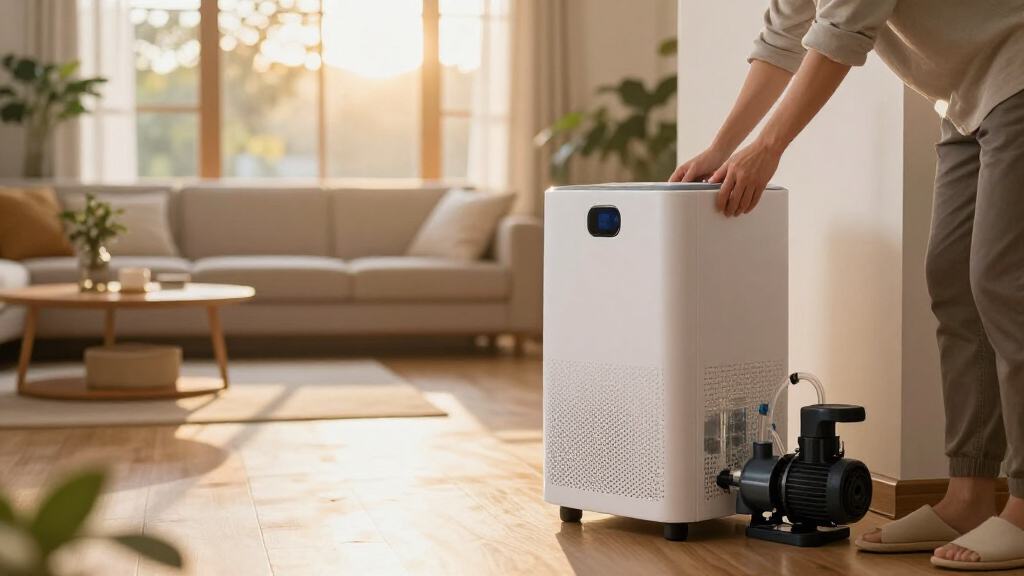dehumidifier with pump for large room