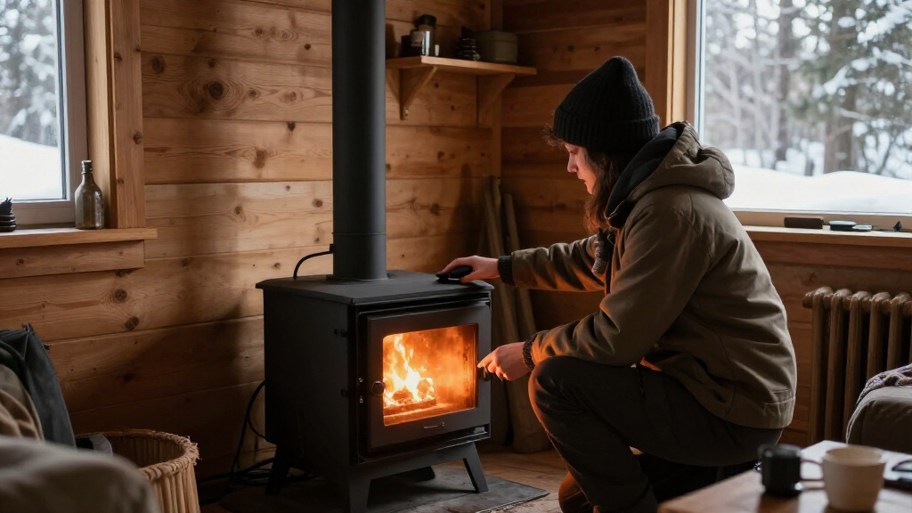 pellet stoves for offgrid cabins