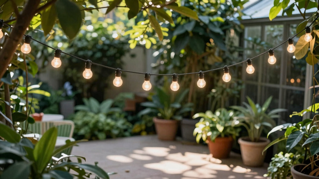 patriotic outdoor string lights