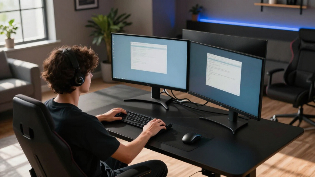 best gaming desks for triple monitor setups