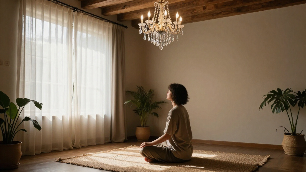 best crystal chandelier for meditation room