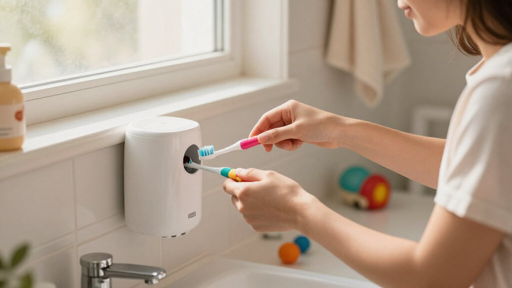 kids toothbrush sanitizer charging station