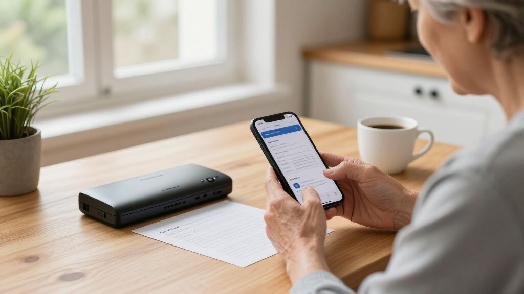 cloud enabled document scanner for retirees