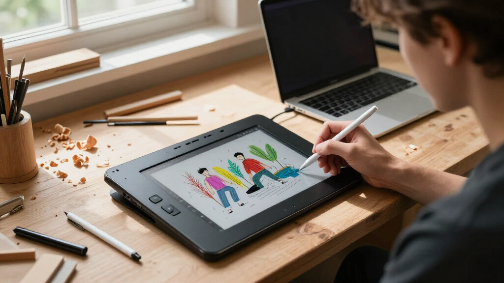 pen display tablet for digital illustration