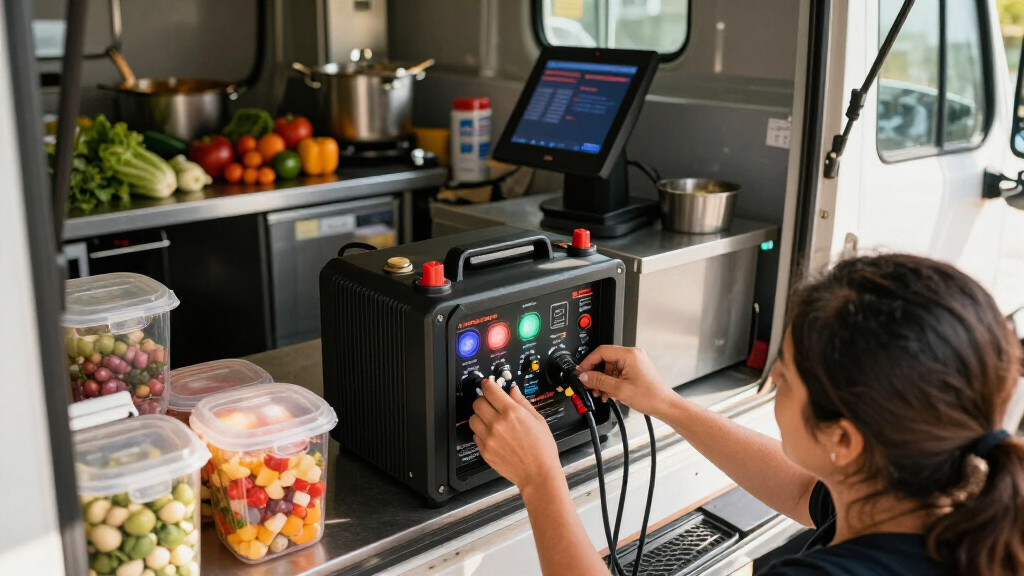 best battery backup for food truck POS and lights
