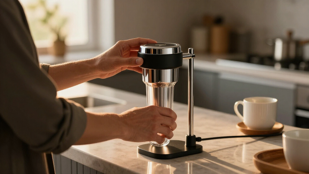High ticket under sink water filter for coffee bar