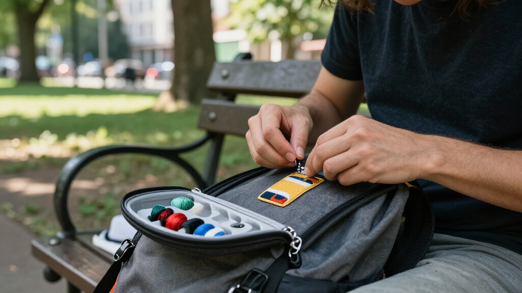 compact travel sewing kit