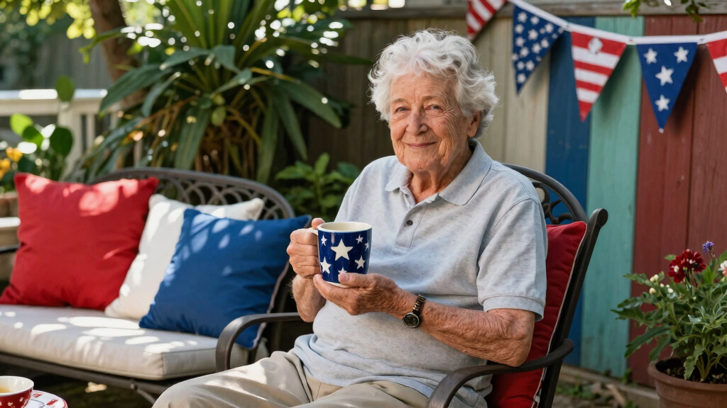 patriotic outdoor patio decor