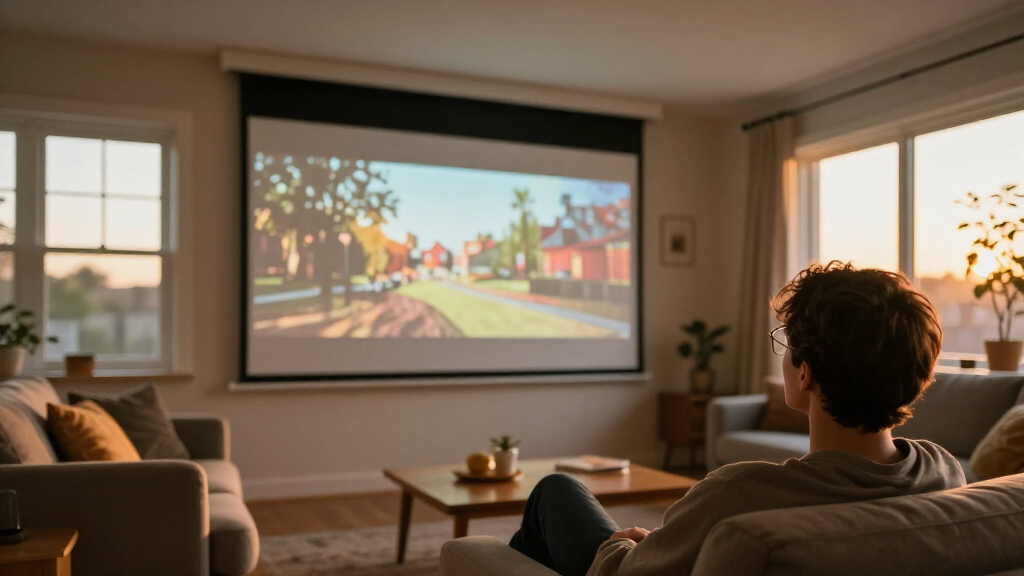 motorized projector screen 120 inch