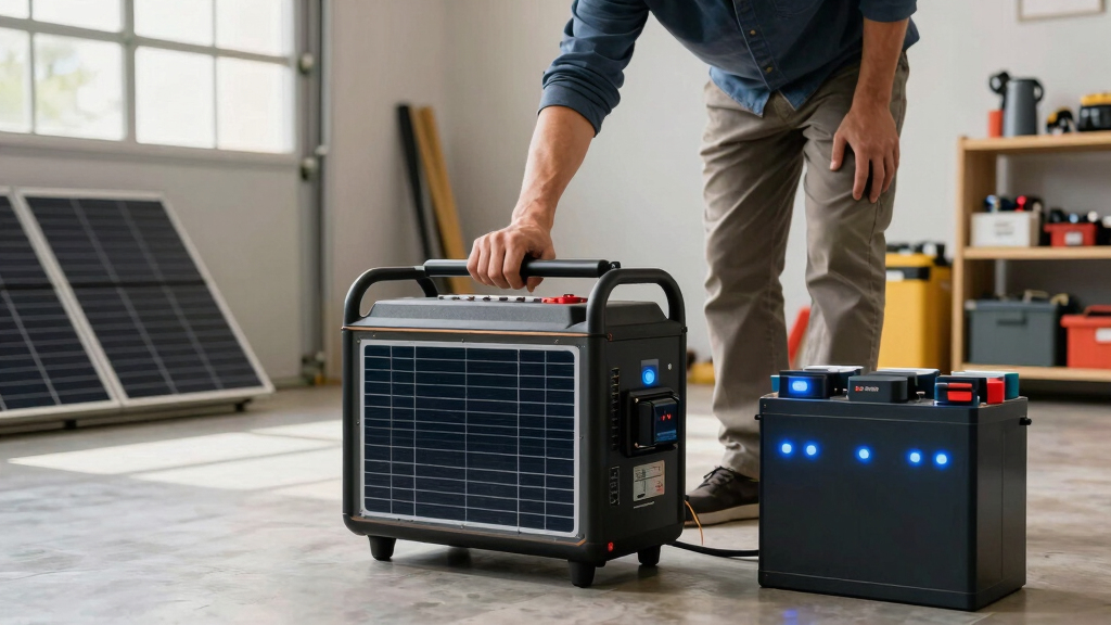 solar-powered backup generators