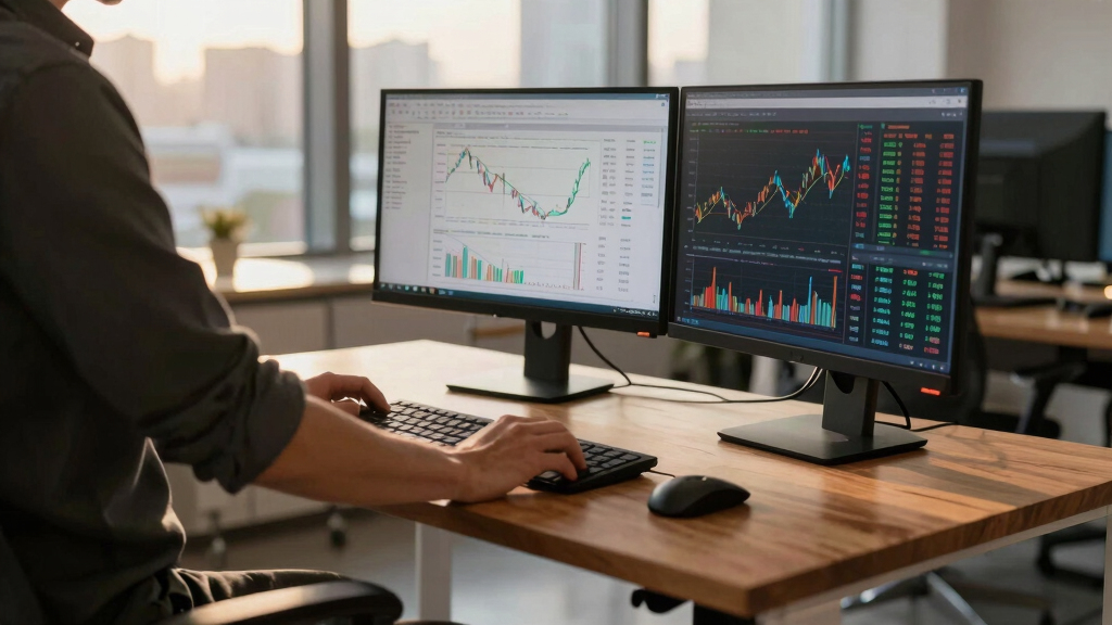 best large standing desks for multiple monitors
