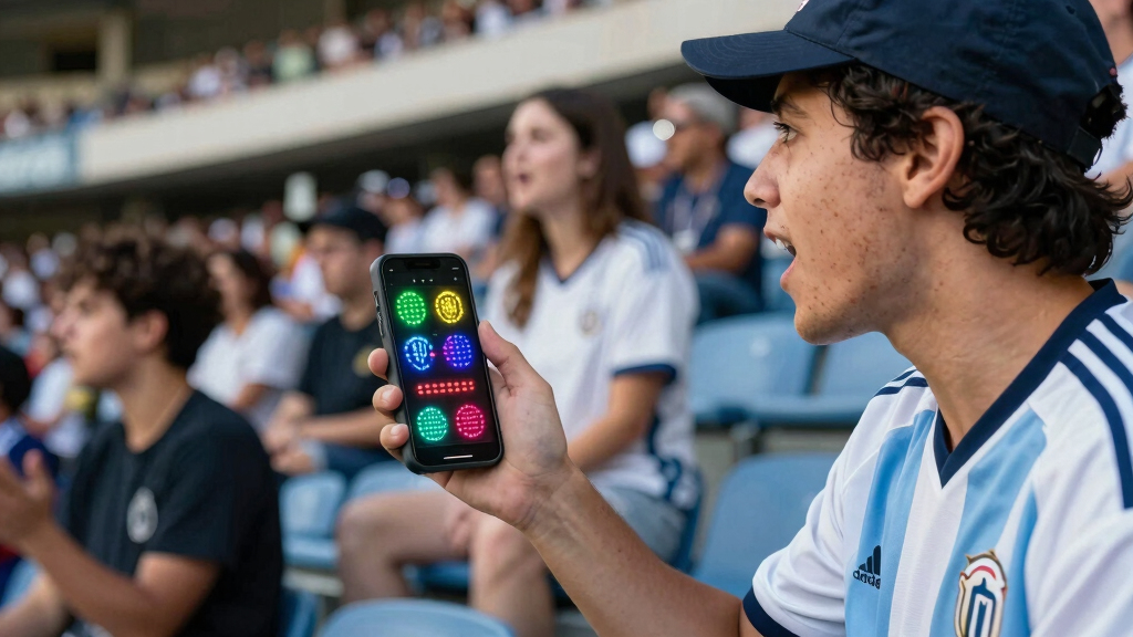 soccer fan LED light displays