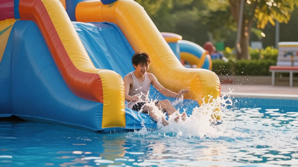 inflatable water park slides