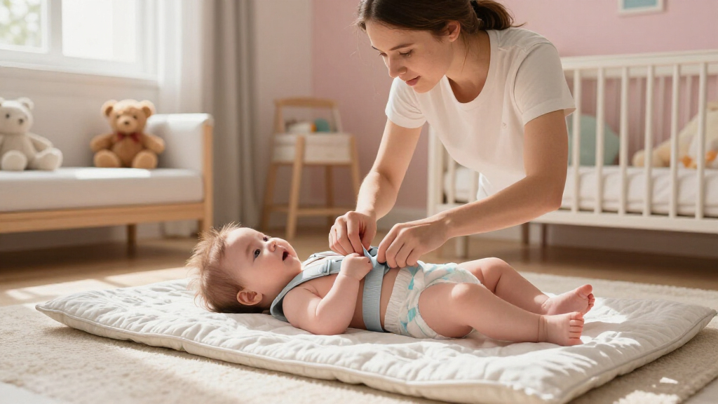 changing pads with safety strap