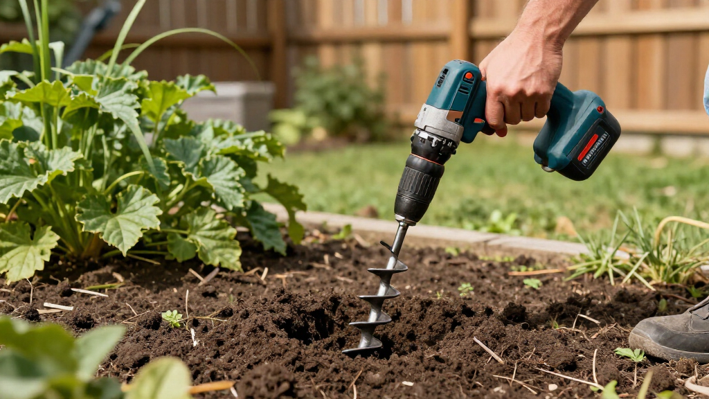 garden auger power