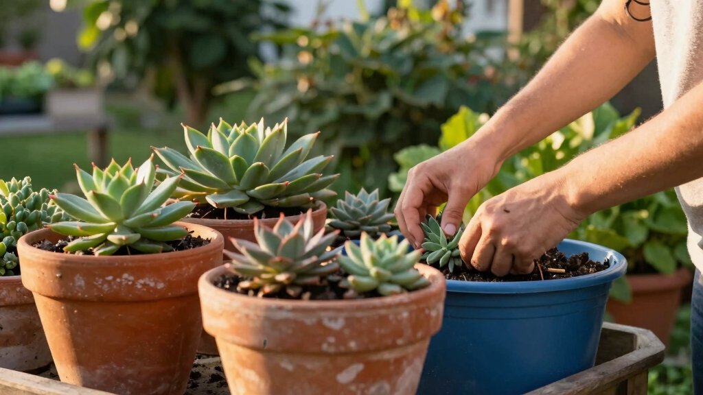 drought-tolerant garden planters